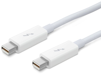 Thunderbolt Cable on Apple Thunderbolt Cable And Promise Thunderbolt Raid Systems Hit The