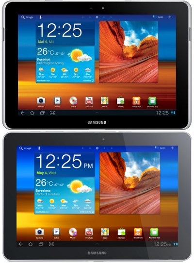 Galaxy  on New Galaxy Tab 10 1n  Top  Vs  Galaxy Tab 10 1  Bottom