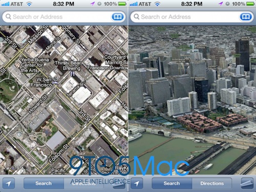 apple map 3d view