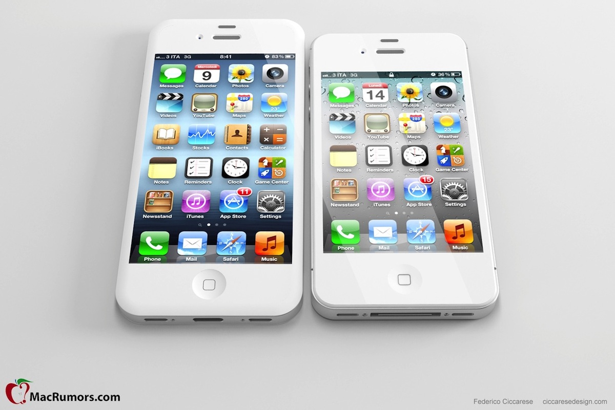 What a Tall \u002639;iPhone 5\u002639; with 4Inch Display Looks Like  Mac Rumors