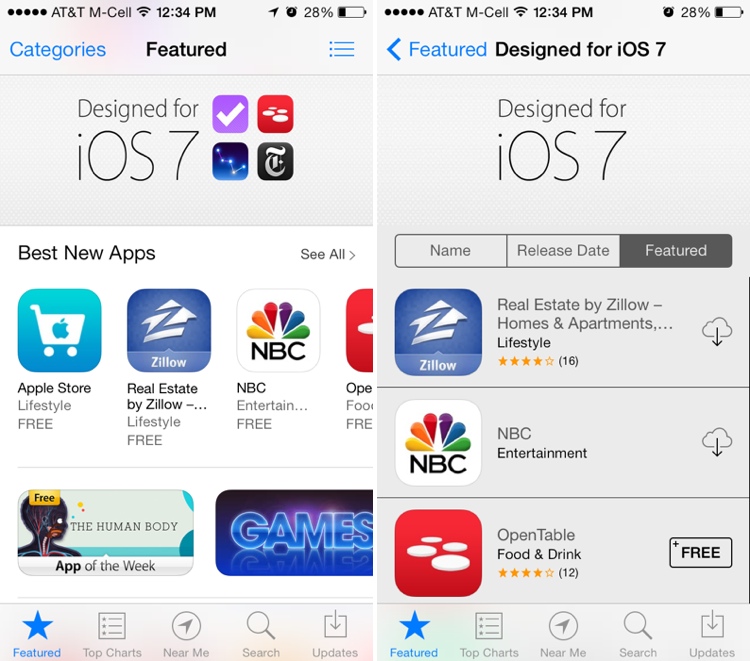 Apple Adds 'Designed For IOS 7' Section To App Store - Mac Rumors