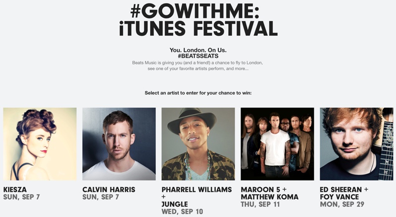 photo of Beats Music Launches Promotional iTunes Festival Contest image