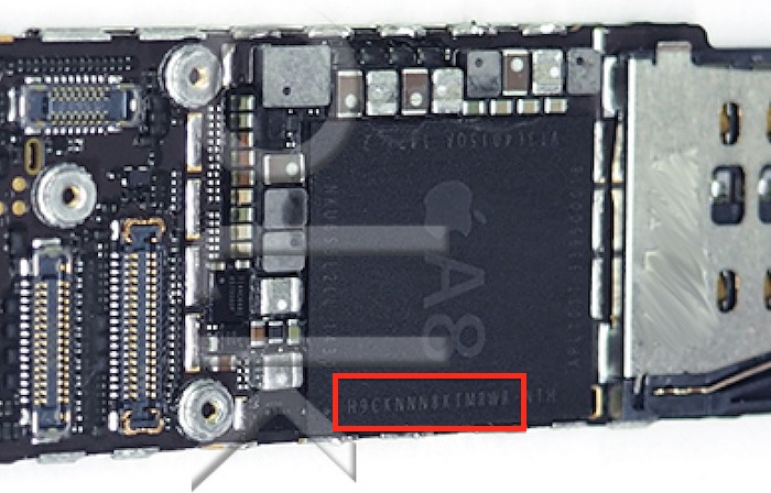 Nové snímky komponent iPhonu 6: základní deska, A8 procesor a NFC čip