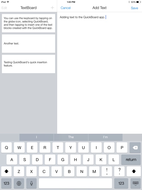photo of Hands On With QuickBoard, a Quick Text Insertion Keyboard Coming to iOS 8 image