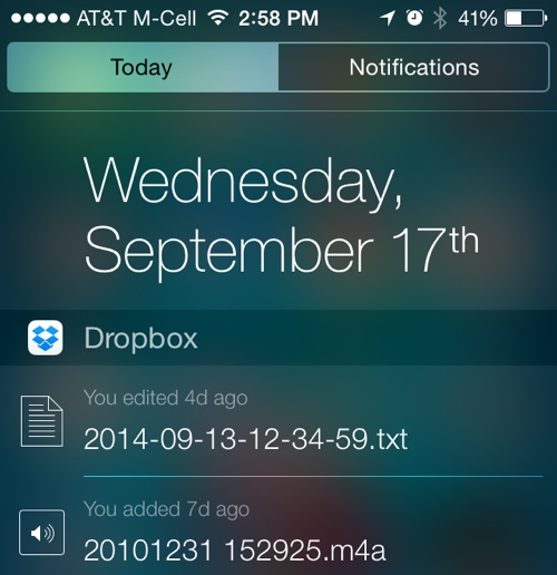 photo of Comprehensive List of iOS 8 Apps with Notification Center Widgets image