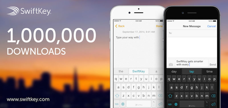 photo of SwiftKey's iOS 8 Keyboard Hits One Million Downloads in Under 24 Hours image