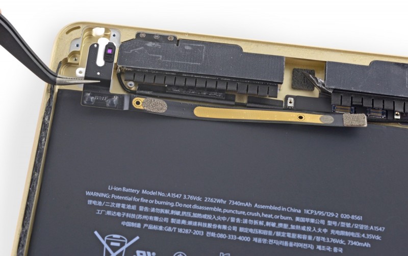 photo of iFixit Tears Down iPad Air 2, Confirms Smaller Battery, A8X Chip, and 2GB RAM image