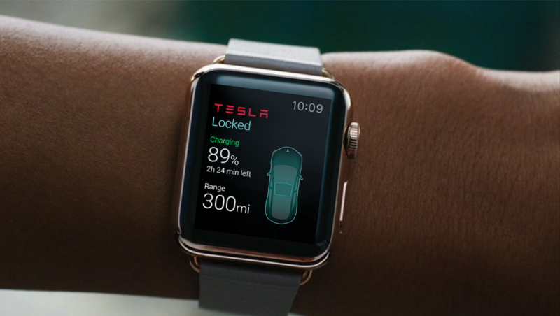 photo of Third-Party Tesla App Provides Look at Opportunities and Limitations of Apple Watch Development image