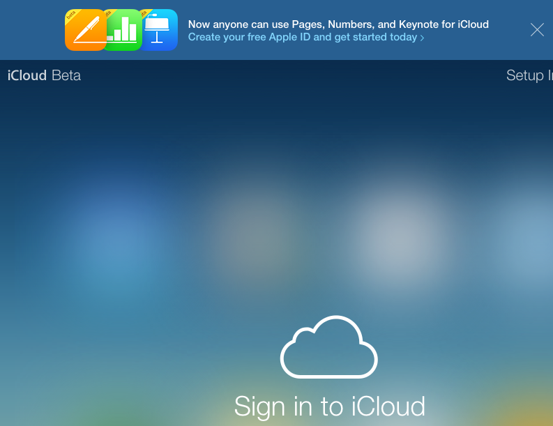 iWork iCloud Beta Apps Accessible