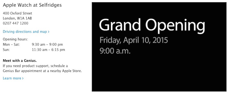 photo of Apple Announces April 10 Grand Openings for Apple Watch Shops in London, Paris, and Tokyo image