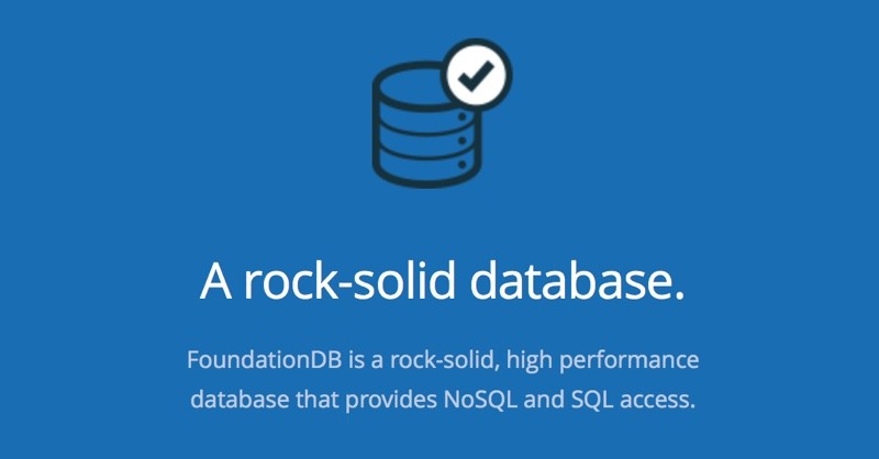 photo of Apple Acquires 'Rock-Solid High-Performance' Database Company FoundationDB image