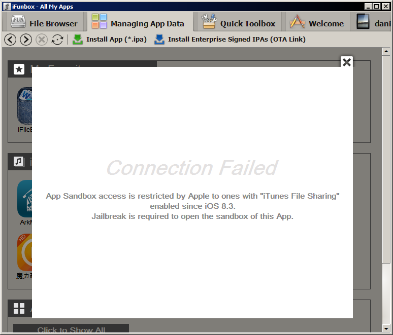 iOS 8.3 Prevents iFunBox,