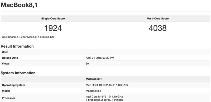 photo of Early Benchmarks Put Retina MacBook CPU Performance in Range of 2011 MacBook Air image