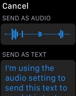 How to send messages on Apple Watch 3