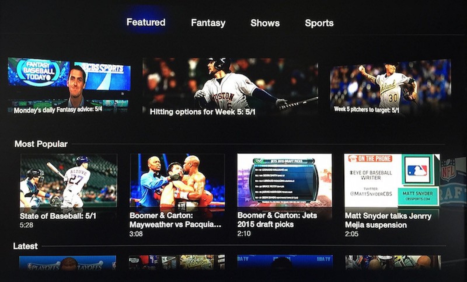 CBS Sports to Stream Super Bowl 50, Other NFL Games Free on Apple TV - Mac Rumors1600 x 966