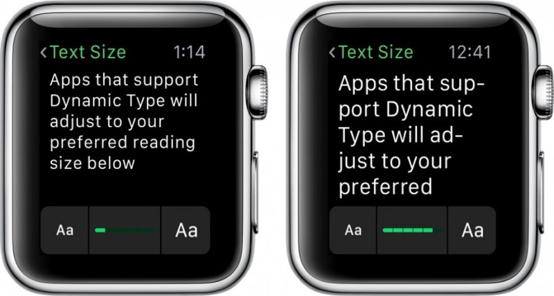 Apple Watch Larger Font