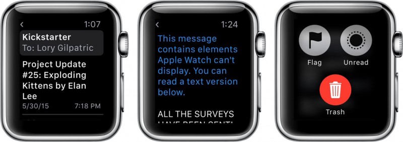 Mail on Apple Watch 1