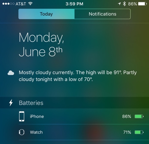 notificationcenterbatterylife