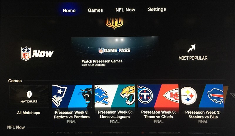 nfl game pass activate fire tv