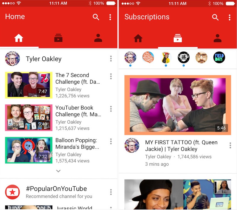 Youtube App Update Adds Progress Bar To Previously Watched