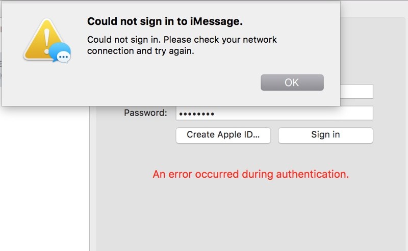imessage and facetime not working on macbook qir
