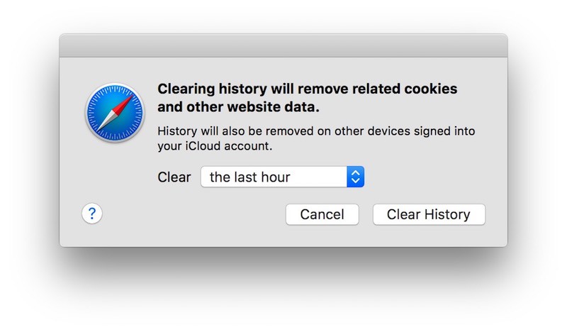 Safari Clear History 2