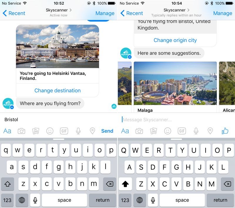 photo of Skyscanner Launches Flight-Finding Facebook Messenger Bot image