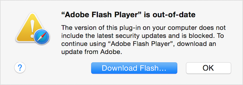 flash player for mac 10.11.6