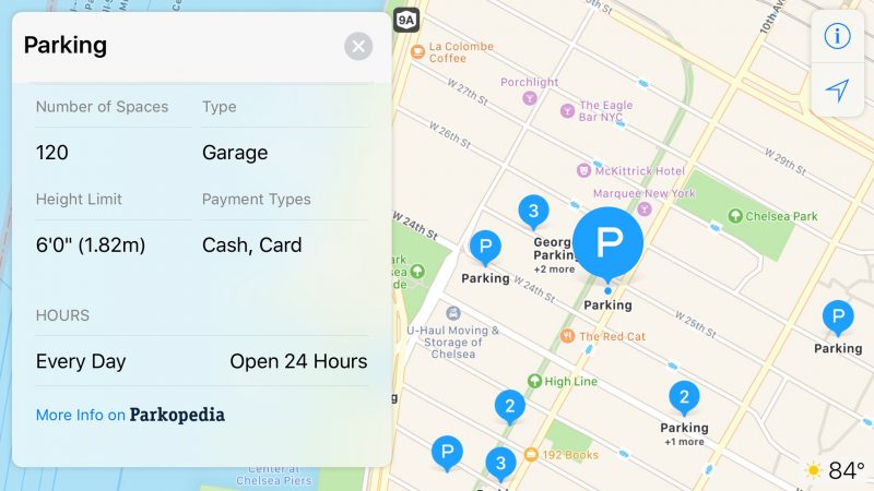 photo of Apple Partners With Parkopedia to Bring In-Depth Parking Data to Apple Maps image