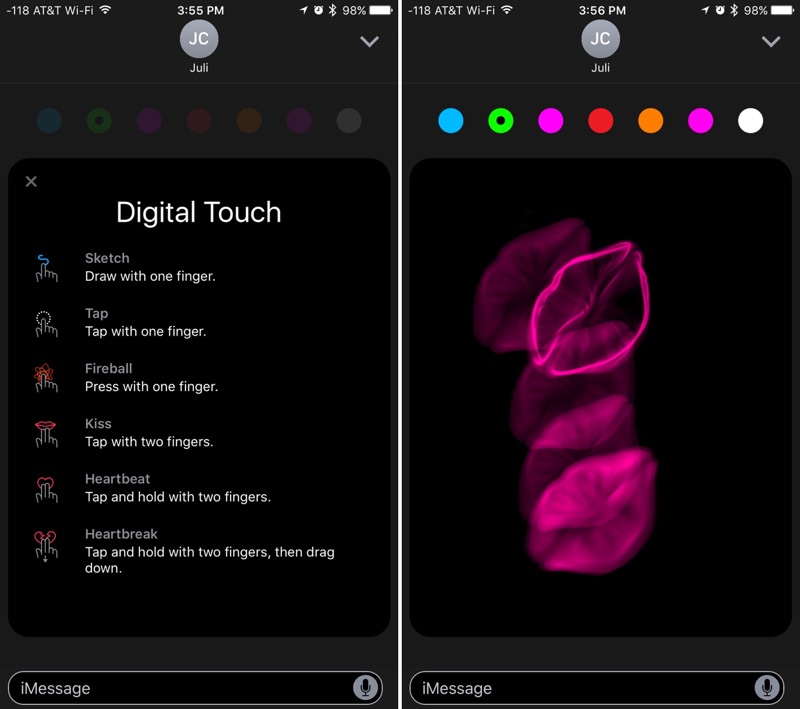 Messages in iOS 10: How to Use Digital Touch - Mac Rumors