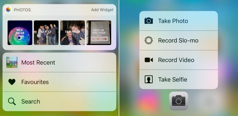 photos-camera 3D Touch