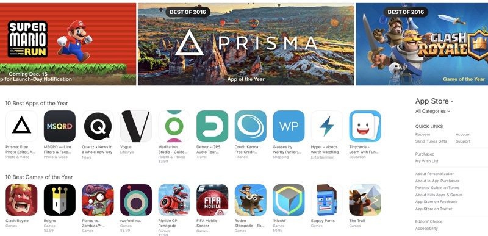 photo of Apple's Best of the App Store in 2016:' Prisma' and 'Clash Royale' Win Top Honors image