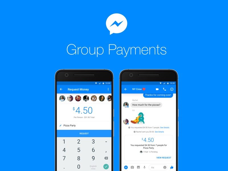 Facebook Adds Group Payments Messenger