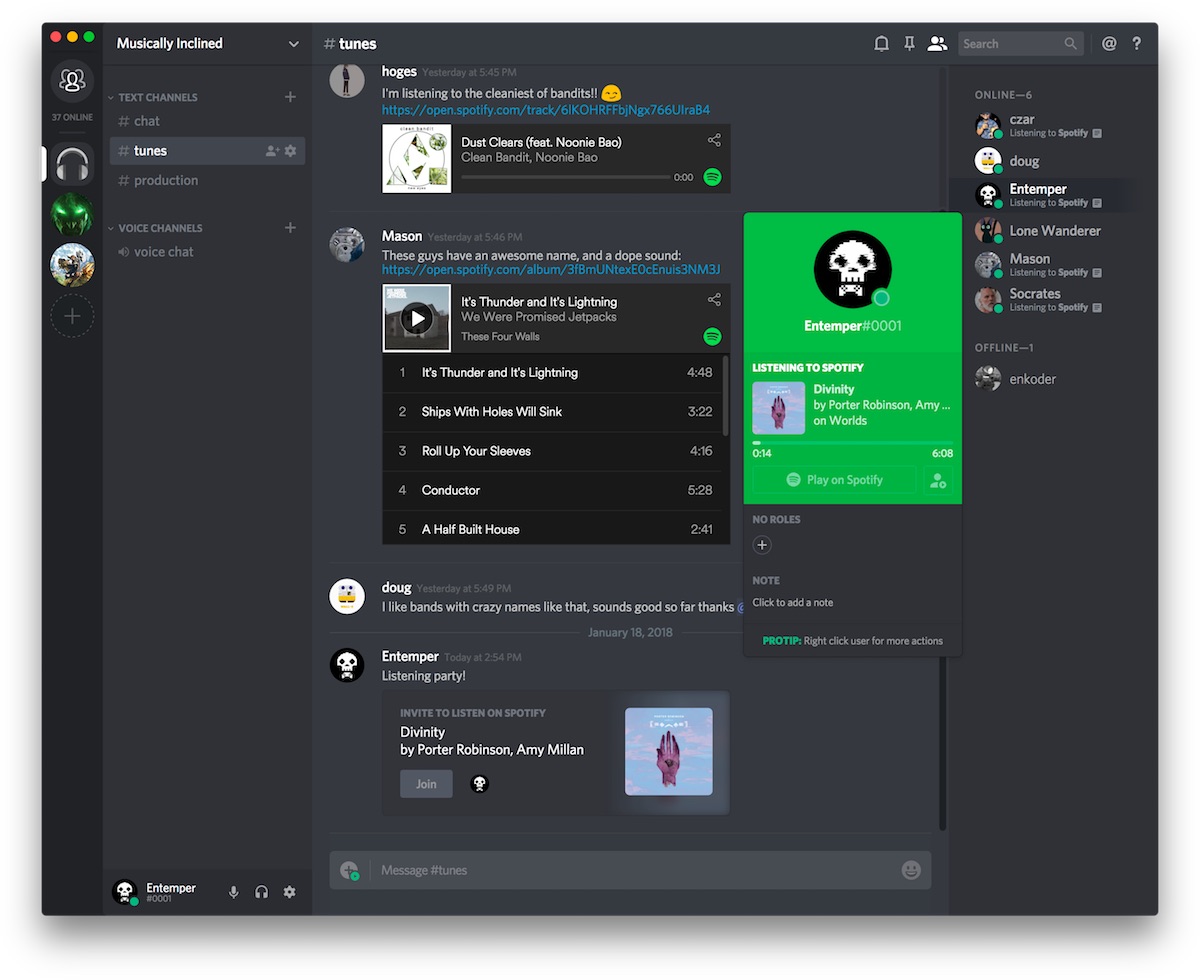 Techmeme: Spotify partners with gaming chat service Discord to let