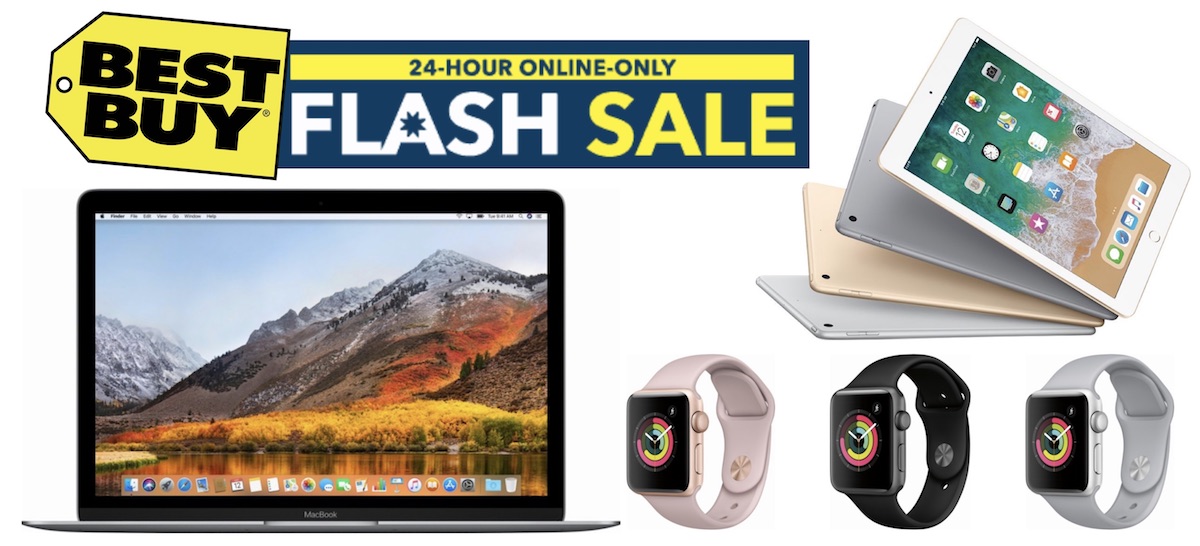 Best Buy Flash Sale: Save Up to $500 on MacBook, $100 on 2017 iPad, and $40 on Apple Watch S3