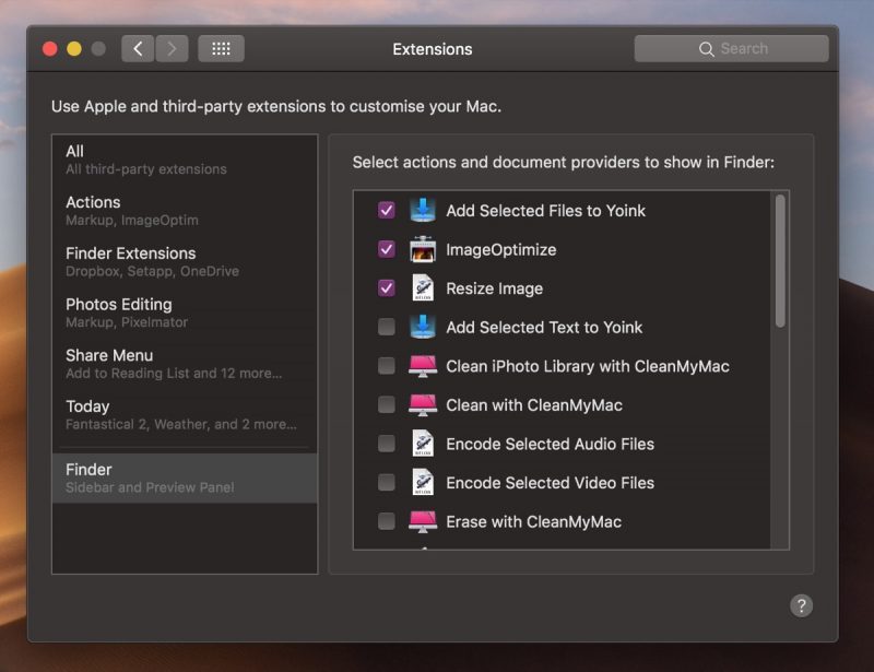 3rd party video extensions for mac