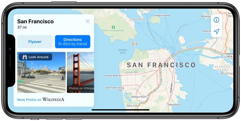 look around in maps in iOs 13