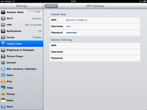 Ipad Tethering