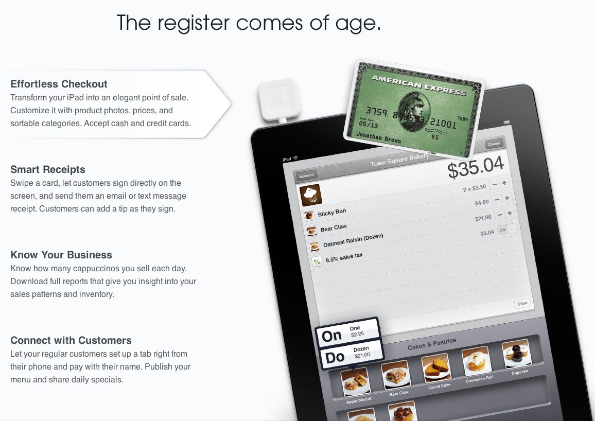 Square Seeks to Revolutionize Retail Sales With 'Square Register' for iPad and 'Card Case ...