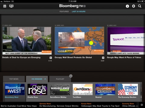 Bloomberg TV and DirecTV Debut New Live Streaming Services ...