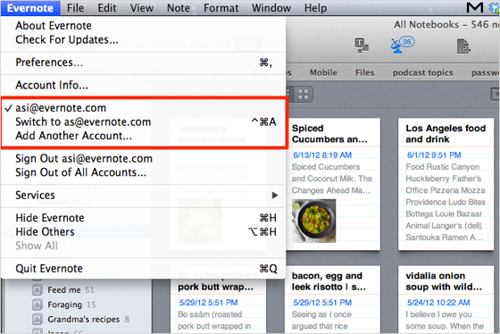 evernote for mac mail