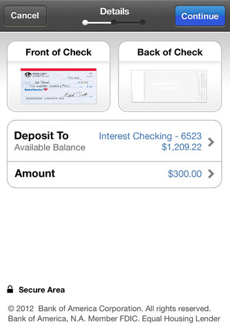 Bank of america mobile deposit for business