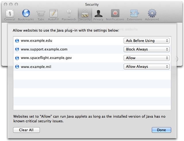 update java for mac