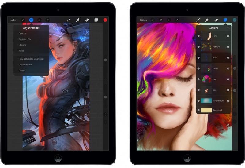 iPad Illustration App Procreate Adds Support for 64 Bit 
