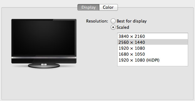 4k monitor mac images are grainy