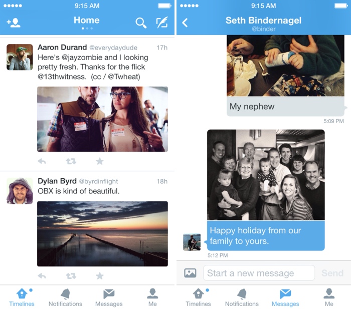 Twitter for iOS Updated With New Design, Image Sharing via DMs and