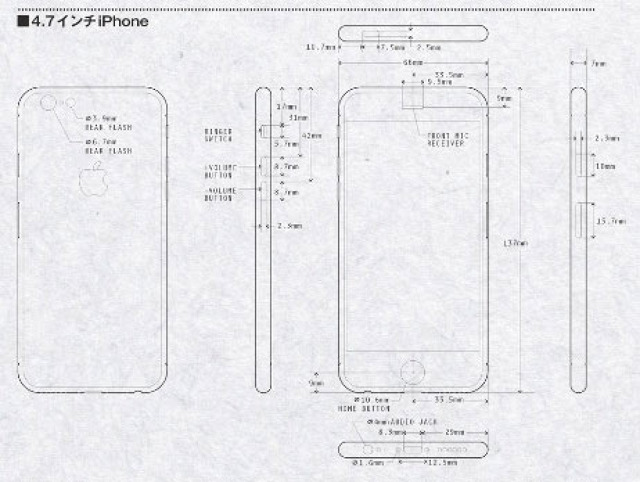 se diagram iphone iPhone Leaked Schematics Highlight on Based 6 Renderings