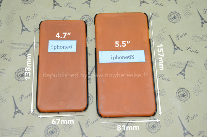 Case for Larger 5.5-Inch iPhone 6 Model Surfaces with Dimensions