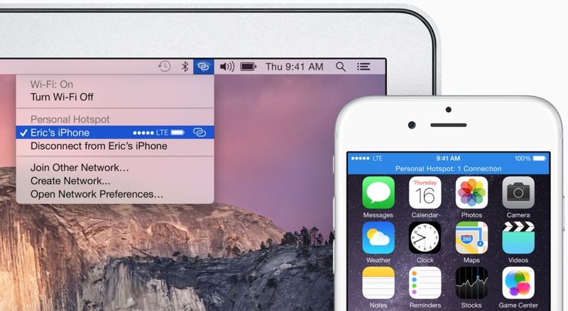 use mac as hotspot for iphone