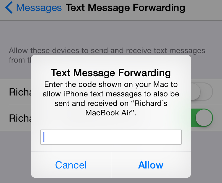 Can you make a return in messaging app on mac free